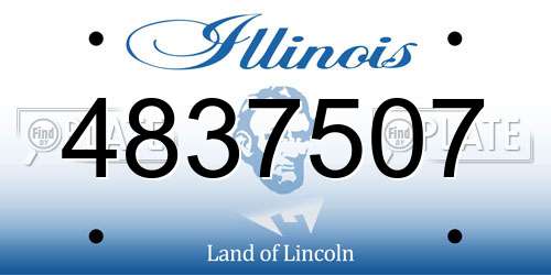 4837507 Illinois License Plate