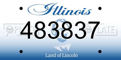 483837 Illinois License Plate