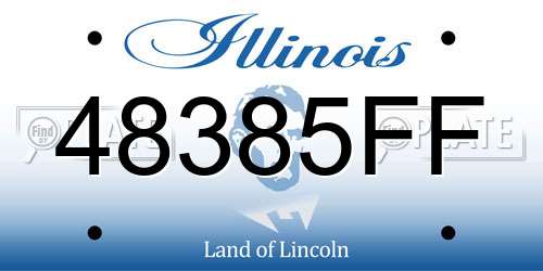 48385FF Illinois License Plate