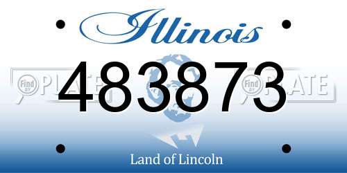 483873 Illinois License Plate