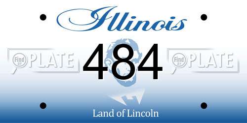 484 Illinois License Plate