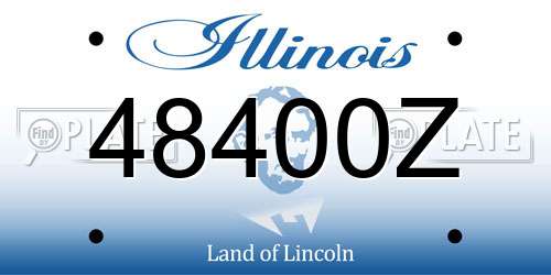 48400Z Illinois License Plate