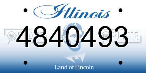 4840493 Illinois License Plate