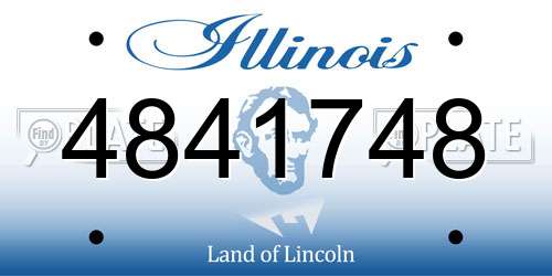 4841748 Illinois License Plate