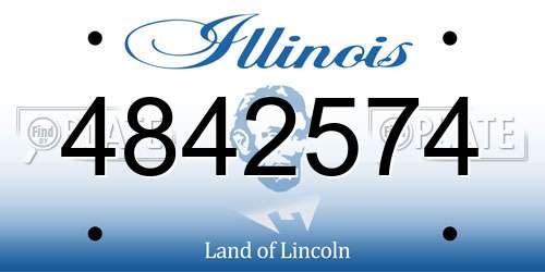 4842574 Illinois License Plate