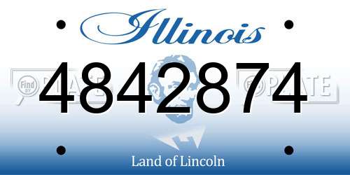4842874 Illinois License Plate