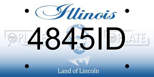 4845ID Illinois License Plate