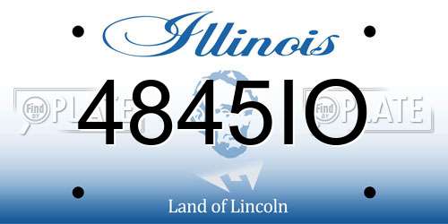 4845IO Illinois License Plate
