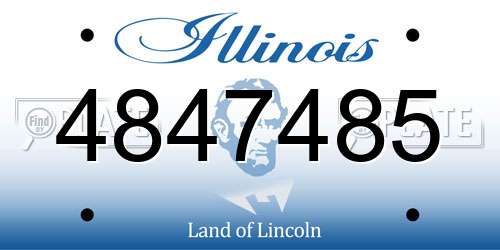 4847485 Illinois License Plate