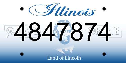 4847874 Illinois License Plate