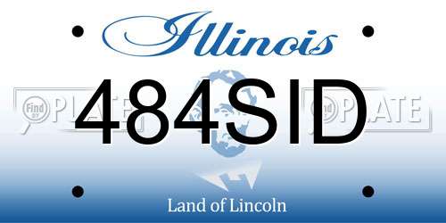 484SID Illinois License Plate