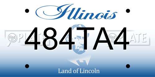 484TA4 Illinois License Plate