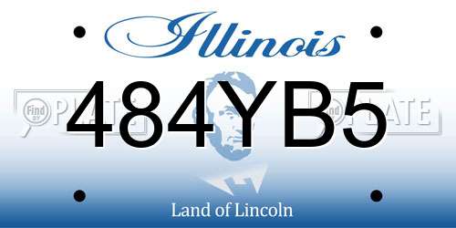 484YB5 Illinois License Plate