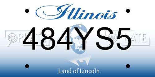 484YS5 Illinois License Plate