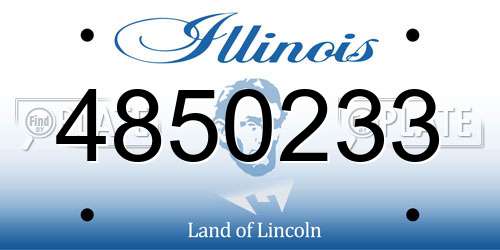 4850233 Illinois License Plate