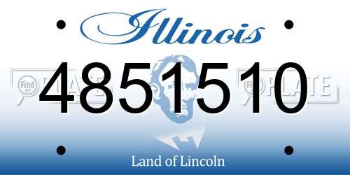 4851510 Illinois License Plate