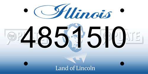 48515I0 Illinois License Plate