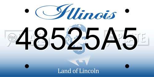 48525A5 Illinois License Plate