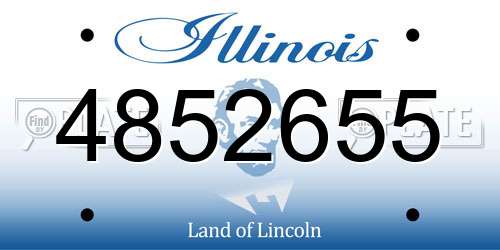 4852655 Illinois License Plate