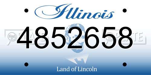 4852658 Illinois License Plate