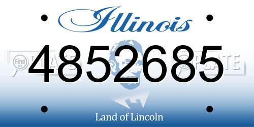 4852685 Illinois License Plate