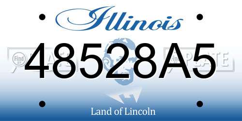 48528A5 Illinois License Plate
