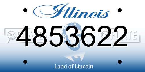 4853622 Illinois License Plate