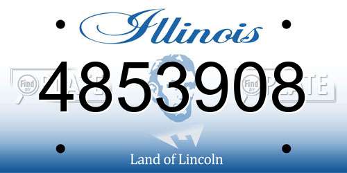 4853908 Illinois License Plate