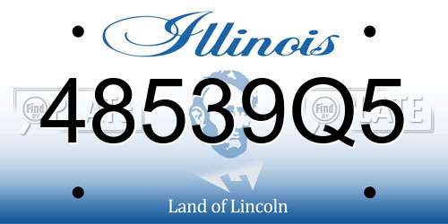 48539Q5 Illinois License Plate