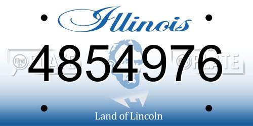 4854976 Illinois License Plate