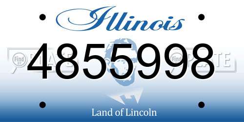 4855998 Illinois License Plate