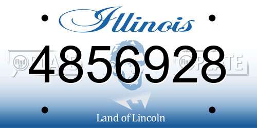 4856928 Illinois License Plate