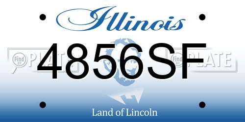 4856SF Illinois License Plate