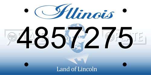 4857275 Illinois License Plate