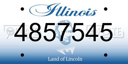 4857545 Illinois License Plate
