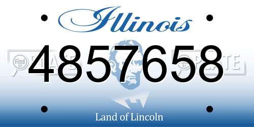 4857658 Illinois License Plate
