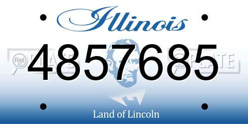 4857685 Illinois License Plate