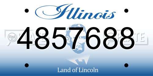 4857688 Illinois License Plate