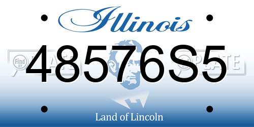 48576S5 Illinois License Plate