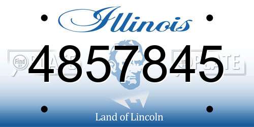 4857845 Illinois License Plate