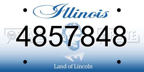 4857848 Illinois License Plate