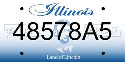 48578A5 Illinois License Plate