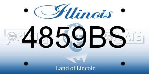 4859BS Illinois License Plate