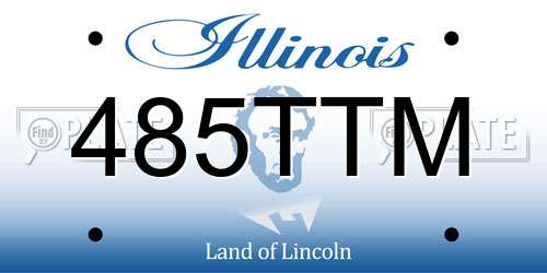 485TTM Illinois License Plate