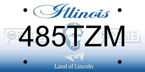 485TZM Illinois License Plate