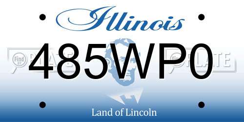 485WP0 Illinois License Plate