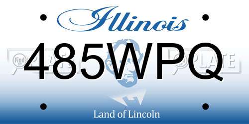 485WPQ Illinois License Plate