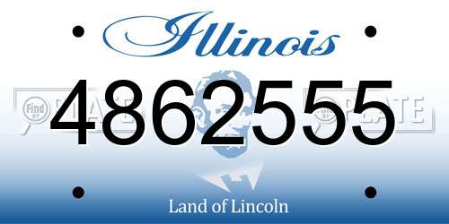 4862555 Illinois License Plate