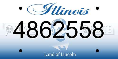 4862558 Illinois License Plate