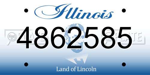 4862585 Illinois License Plate